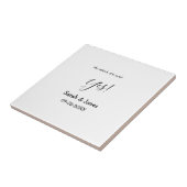 Er fragte, sie sagte ja Verlobung einfach minimal Fliese (Seite)