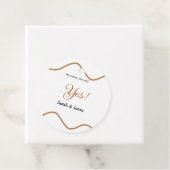 Er fragte sie sagte ja Verlobung einfach minimal Geschenkanhänger (Beispiel)