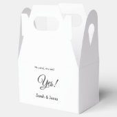 Er fragte, sie sagte ja Verlobung einfach minimal Geschenkschachtel (Geöffnet)