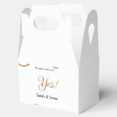 Er fragte sie sagte ja Verlobung einfach minimal Geschenkschachtel (Geöffnet)