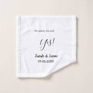 Er fragte sie sagte ja Verlobung einfach minimal  Waschlappen