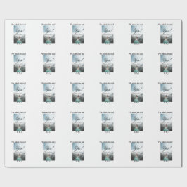 Er fragte sie sagte ja Verlobungsfoto Name stilvol Geschenkpapier