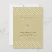 Er fragte u. sagte sie ja! Chic-Verlobungs-Party Einladung (Rückseite)