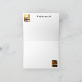 Er führt dich neben der Notitzkarte für das Wasser Dankeskarte (Innenseite)