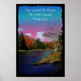 "Er führt mich" Inspiration Poster Print