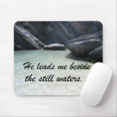 Er führt mich neben den stillen Wassern... Mousepad (Mit Mouse)