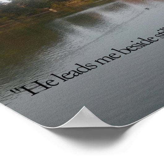 Er führt mich neben Stil Waters Poster (Ecke)