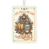 Er füllt meinen Cup.. Autolufterfrischer (Rückseite)