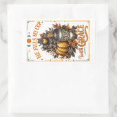 Er füllt meinen Cup.. Rechteckiger Aufkleber (Tasche)