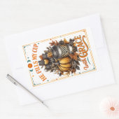 Er füllt meinen Cup.. Rechteckiger Aufkleber (Umschlag)