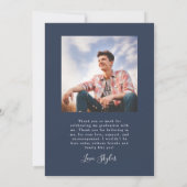 Er gab den Navy Arch Abschluss bekannt Einladung (Rückseite)