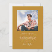 Er gab Gelben Abschluss bekannt Einladung (Rückseite)