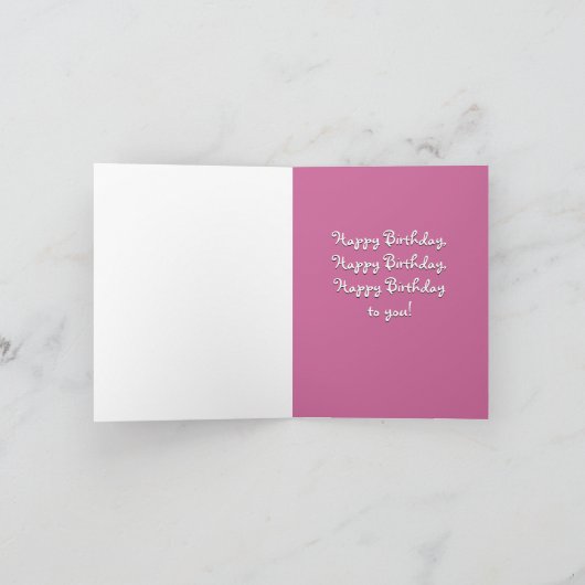 Er gegen Affe zum Geburtstag Karte (Innenseite)