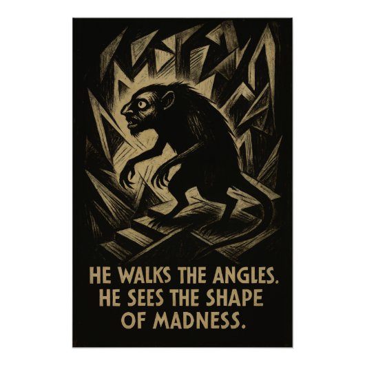 Er geht die Angles - ein brauner Jenkin-Expression Poster (Vorderseite)