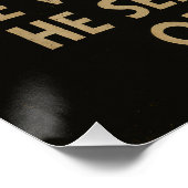 Er geht die Angles - ein brauner Jenkin-Expression Poster (Ecke)