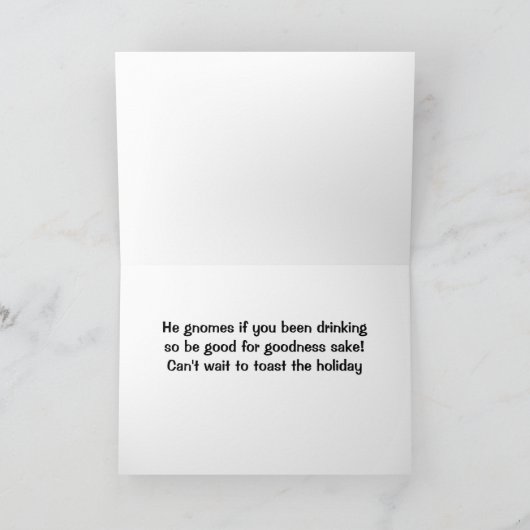 ER GEHT, WENN DU SCHLECHT ODER GUT WAR KARTE (Innenseite)