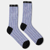 Er Geschlecht Pronomen in Blue Wiederholung Socken (Rechts)
