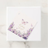 Er gibt ihren Schmetterlingen Wildblumen Brautpart Geschenkanhänger (Beispiel)