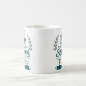 Er gibt Kraft für heute Bibelvers-Design Kaffeetasse (Mittel)