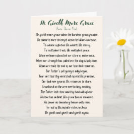 Er gibt mehr Grace-Faltkarte Karte