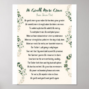 Er gibt mehr Grace Matte Poster