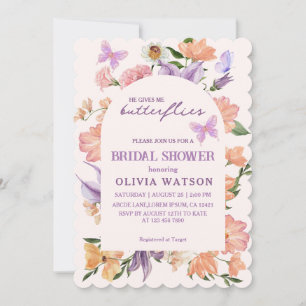 Er gibt mir Brautparty Einladung