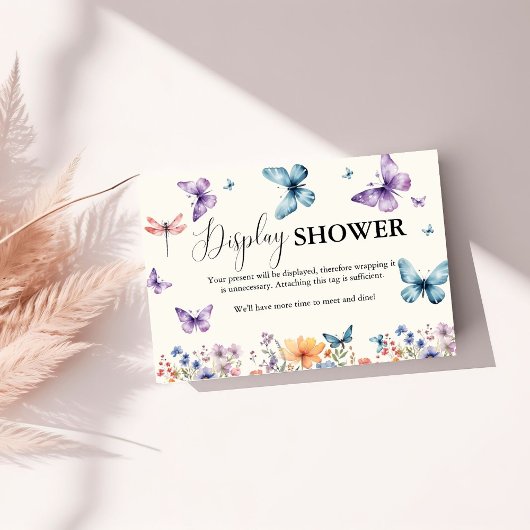 Er gibt mir Butterflies Brautparty DIsplay Begleitkarte