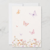 Er gibt mir das Brautparty der Schmetterlinge Einladung (Rückseite)