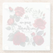 Er gibt mir neue Kraft Glasuntersetzer (Rückseite)