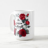 Er gibt mir neue Kraft Kaffeetasse (Vorderseite Links)