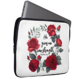 Er gibt mir neue Kraft Laptopschutzhülle (Vorne Rechts)