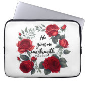 Er gibt mir neue Kraft Laptopschutzhülle (Vorderseite)