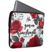 Er gibt mir neue Kraft Laptopschutzhülle (Vorne Rechts)