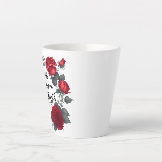 Er gibt mir neue Kraft Milchtasse (Vorderseite)