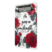 Er gibt mir neue Kraft Mini Klemmbrett (Gewinkelt2)