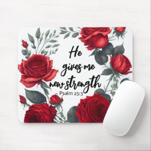 Er gibt mir neue Kraft Mousepad