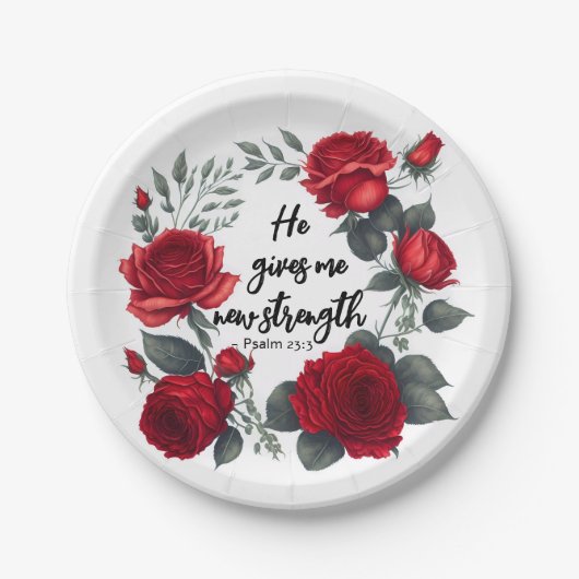 Er gibt mir neue Kraft Pappteller (Vorderseite)