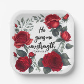 Er gibt mir neue Kraft Pappteller (Vorderseite)