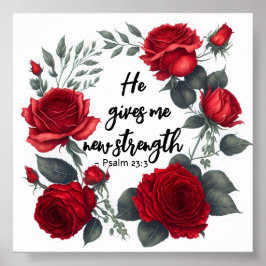 Er gibt mir neue Kraft Poster