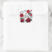 Er gibt mir neue Kraft Quadratischer Aufkleber (Tasche)