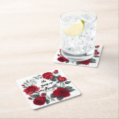 Er gibt mir neue Kraft Rechteckiger Pappuntersetzer (Vor Ort)