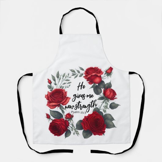 Er gibt mir neue Kraft Schürze (Vorderseite)
