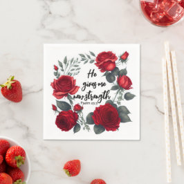 Er gibt mir neue Kraft Serviette