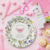 Er gibt mir Schmetterlinge Blume Brautparty Pappteller (Party)