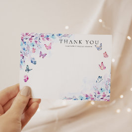 Er gibt mir Schmetterlinge Brautparty Dankeskarte