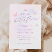 Er gibt mir Schmetterlinge Brautparty Einladung