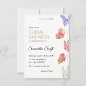 Er gibt mir Schmetterlinge Brautparty Einladung (Vorderseite)