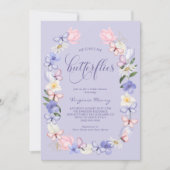 Er gibt mir Schmetterlinge Brautparty Einladung (Vorderseite)