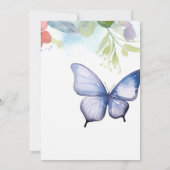 Er gibt mir Schmetterlinge Brautparty Einladung (Rückseite)