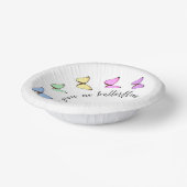 Er gibt mir Schmetterlinge Brautparty Pappteller (Gewinkelt)